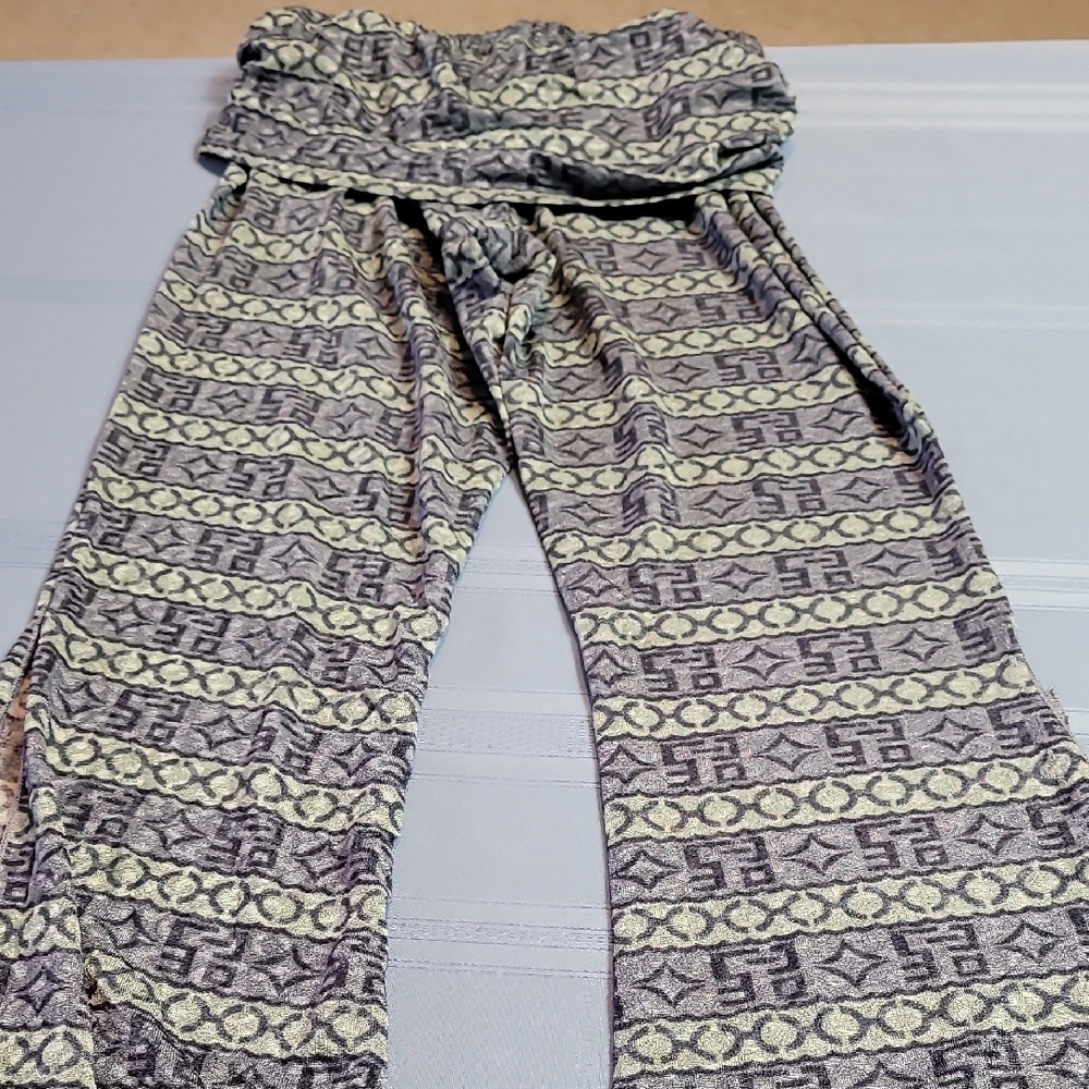 Stylish Patterned Boot Cut Pants - Picture 5 of 12